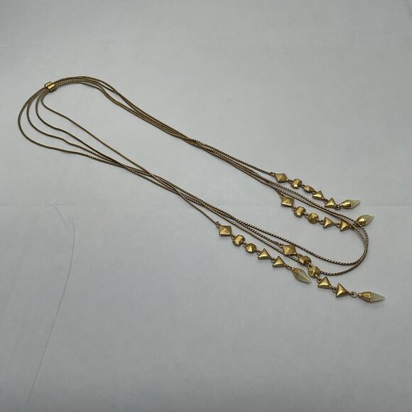 Stella & Dot Gold Long Necklace - Picture 6 of 8